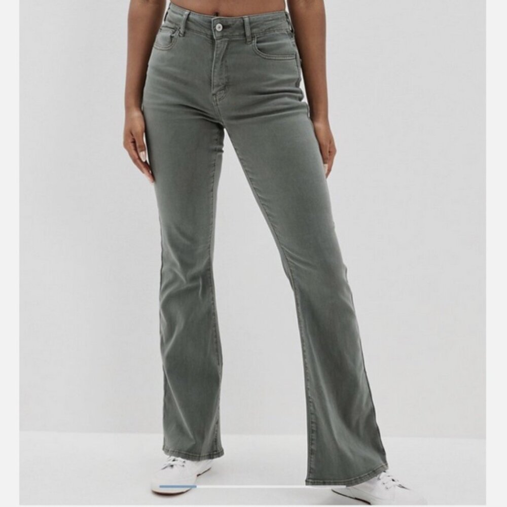 NWOT* AE next level Super high waisted Hi-Rise Flare jean